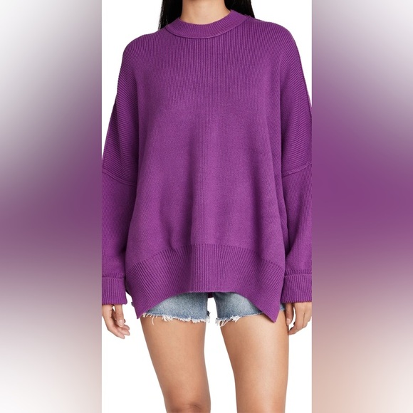 Free People Easy Street Tunic Sparkling Grape - Picture 1 of 5